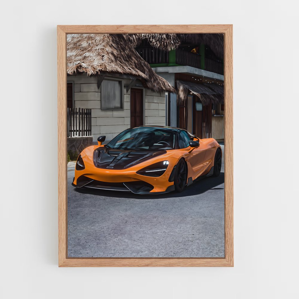 Poster L'Éclat Orange – affiche Mclaren (vue 4)